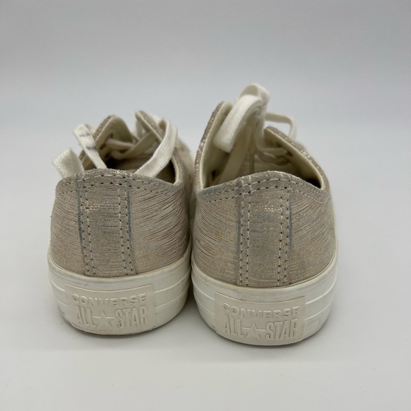 CONVERSE All Star Low Top Chic Gold Shimmer Canvas Sneakers Casual Sneakers - Picture 8 of 15